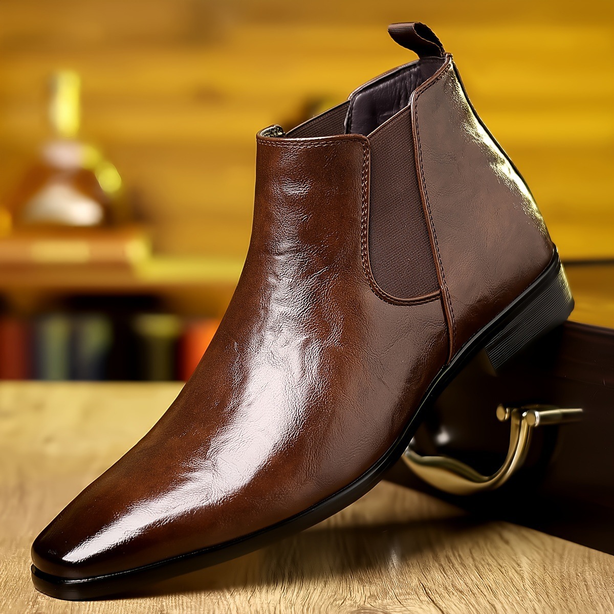 Men'S Shoes Hey Dude - Chelsea Boots Leather Boots Autumn Comfy