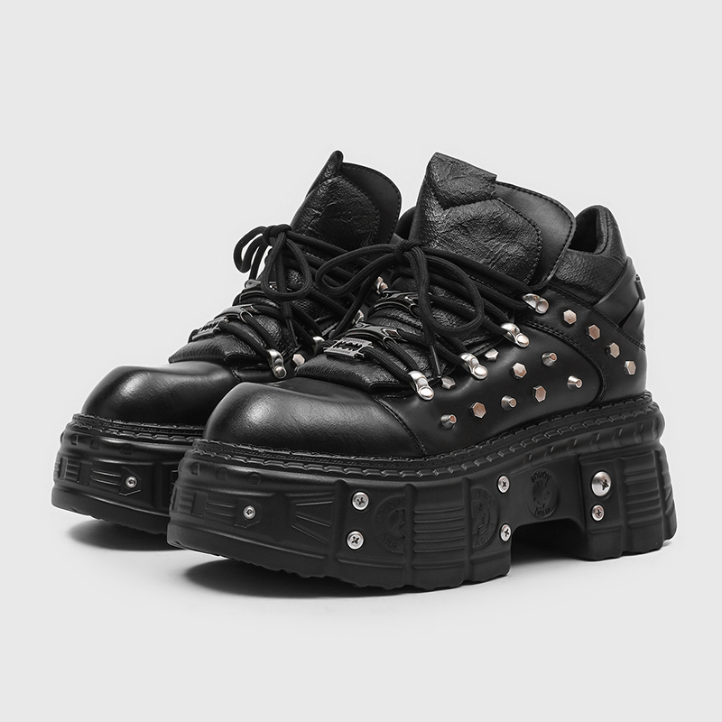 New Gothic Punk Men's Platform - огляд і ціна Men'S Shoes Increase Height