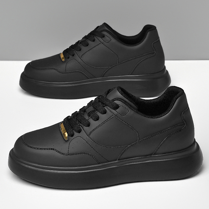 Men Solid Faux Leather Skate S - огляд і ціна Men'S Shoes Increase Height